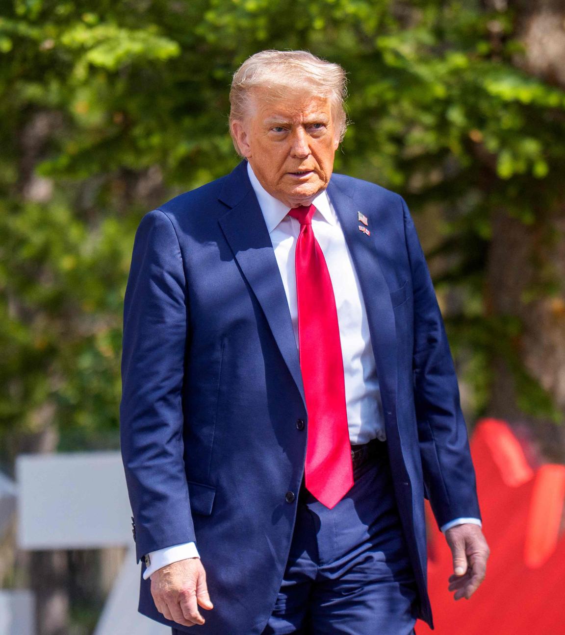 US-Präsident Donald Trump bei seiner Ankunft beim G7-Gipfel in Kananskis, Kanada