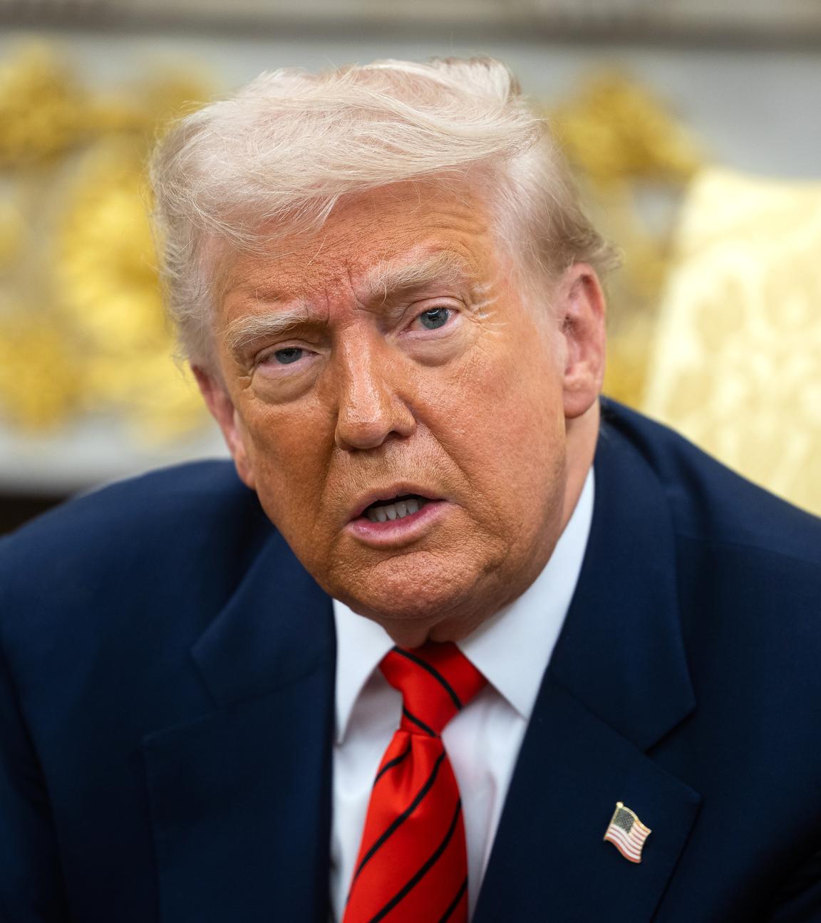 Donald Trump bei einem Treffen im Weißen Haus.