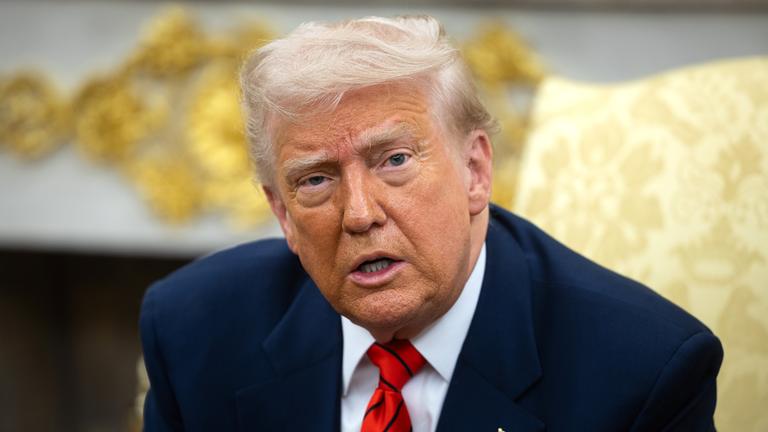 Donald Trump bei einem Treffen im Weißen Haus.