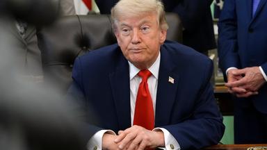 US-Präsident Trump im Oval Office des Weißen Hauses.
