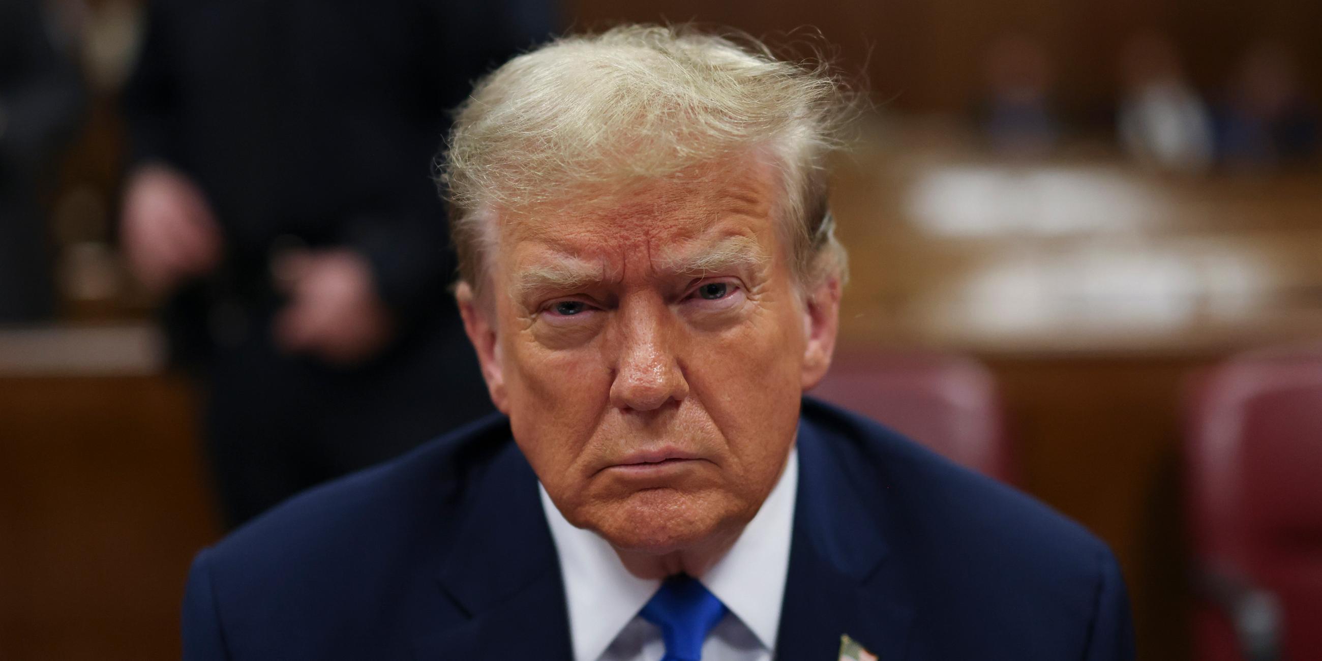 Der künftige US-Präsident Donald Trump im Strafgericht von Manhattan