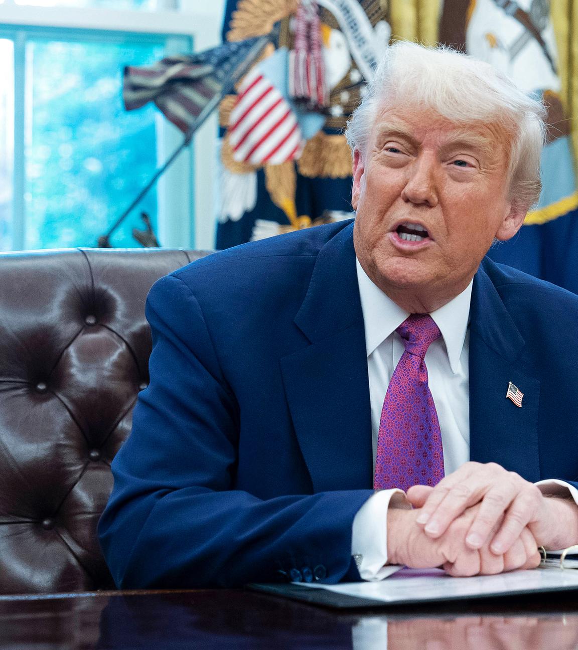 US-Präsident Trump spricht über den Raketenabwehrschild Golden Dome