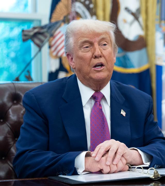 US-Präsident Trump spricht über den Raketenabwehrschild Golden Dome
