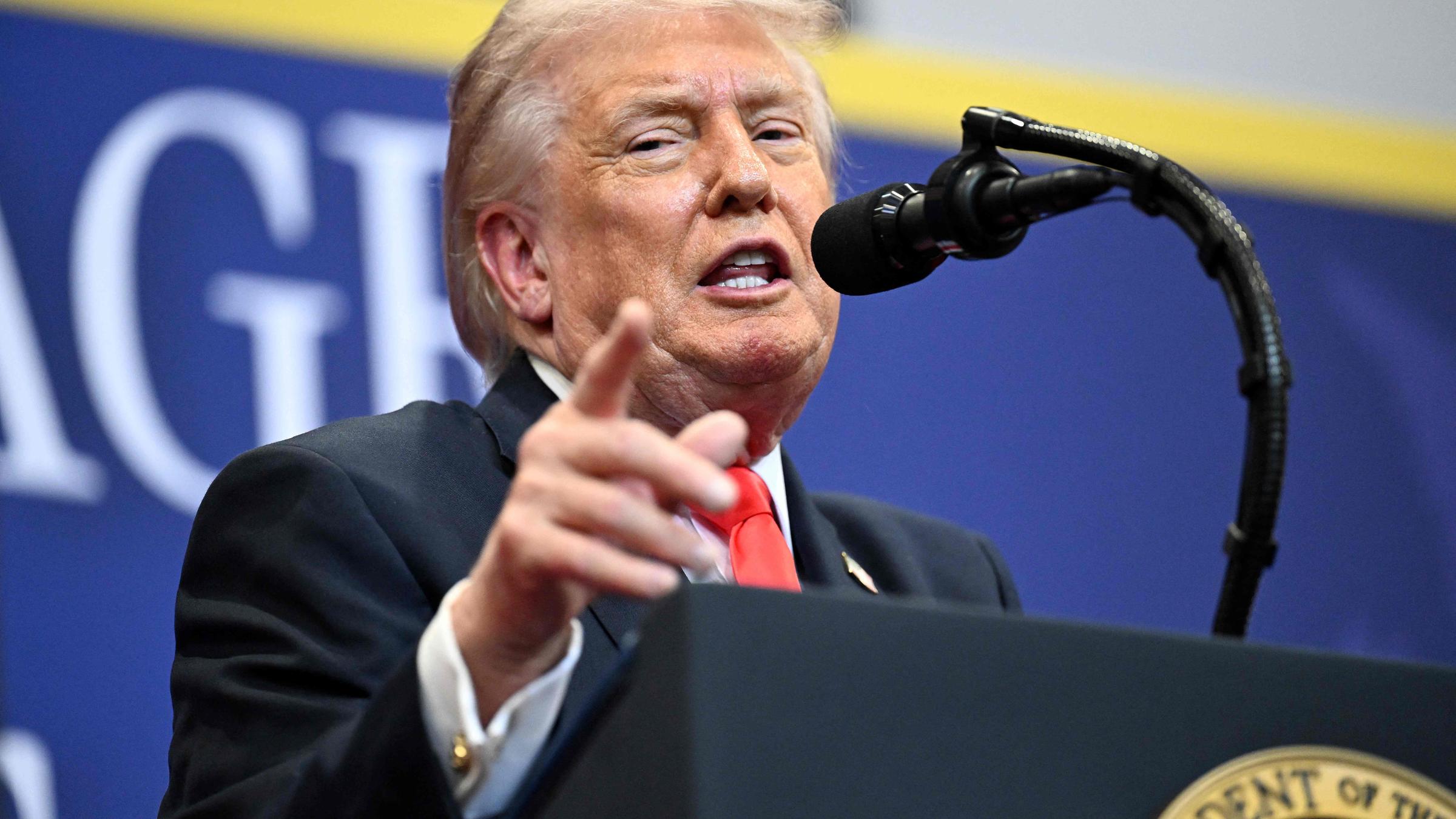 President Trump Visits The Villages Charter School In Florida