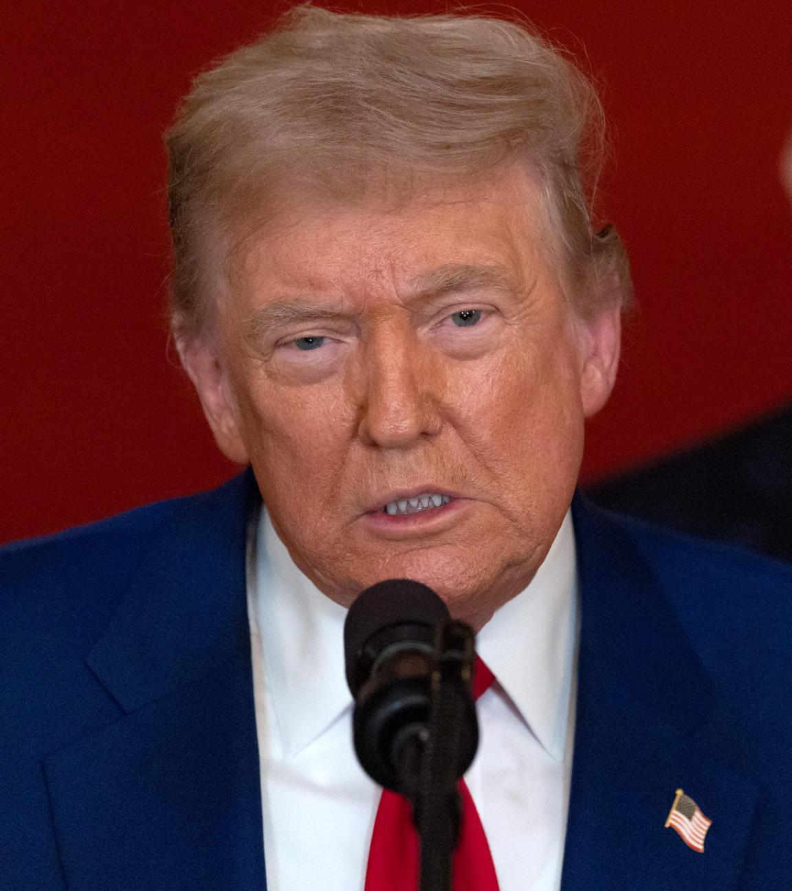 Donald Trump bei der Rede der Lage der Nation zum Angriff auf Iran