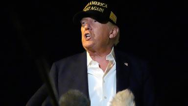 US-Präsident Donald Trump  in Kalifornien