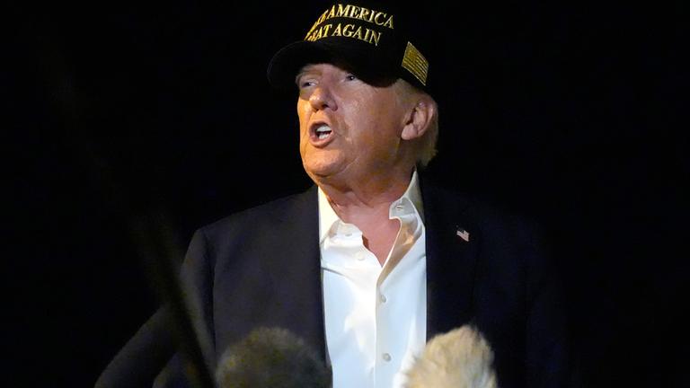 US-Präsident Donald Trump  in Kalifornien