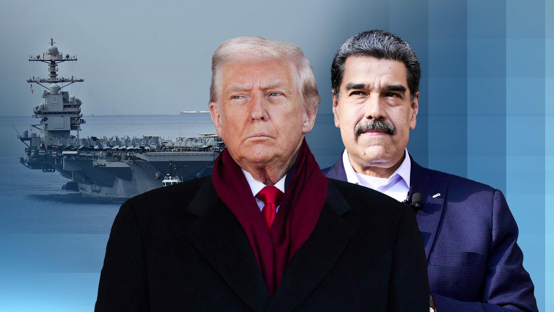US-Präsident Donald Trump und der venezolanische Präsident Nicolas Maduro