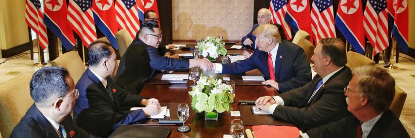 Donald Trump bei Kim Jong Un in Nordkorea am12.6.2018
