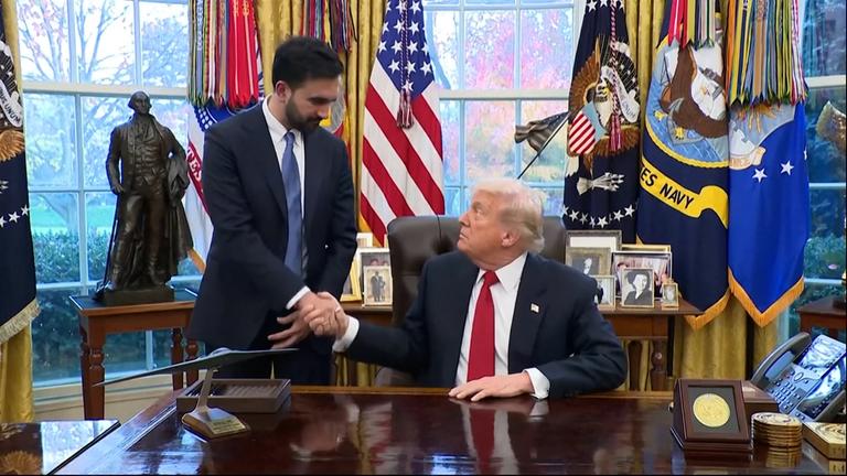 Donald Trump und Zohran Mamdani treffen sich zum ersten Mal im Oval Office.