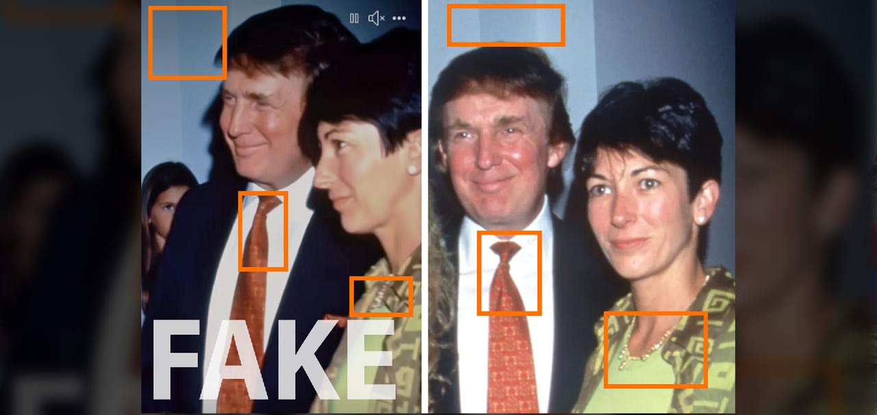 Donald Trump und Ghislane Maxwell