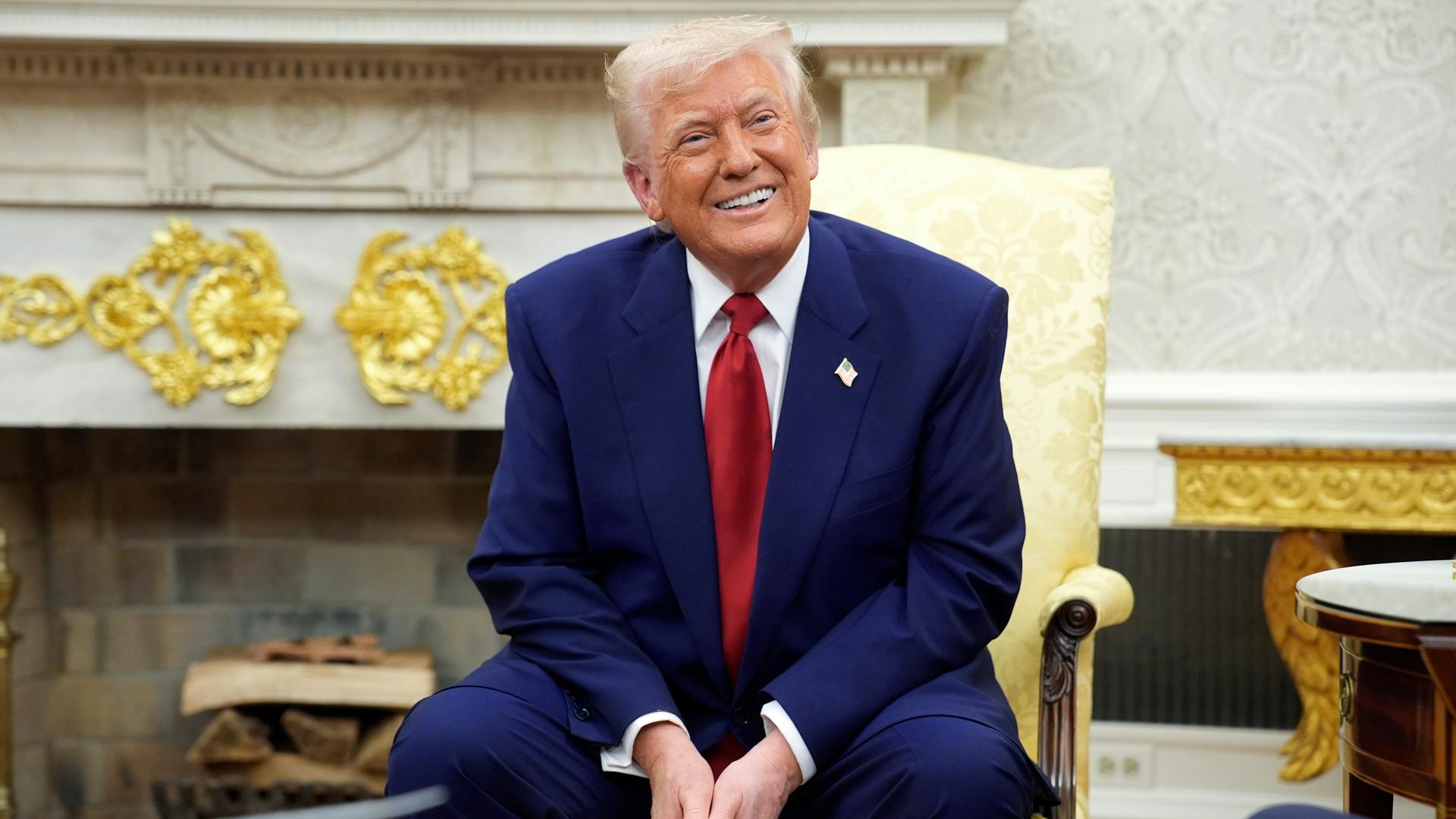 Donald Trump empfängt Benjamin Netanjahu in Washington.