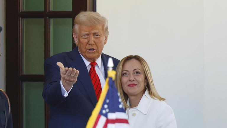 US-Präsident Donald Trump empfängt Italiens Ministerpräsidentin Giorgia Meloni im Weißen Haus. 