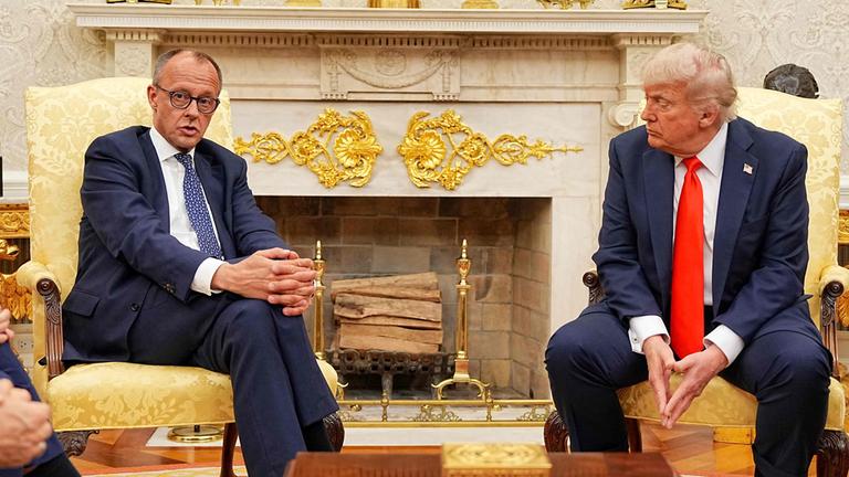 US-Präsident Trump empfängt Bundeskanzler Merz