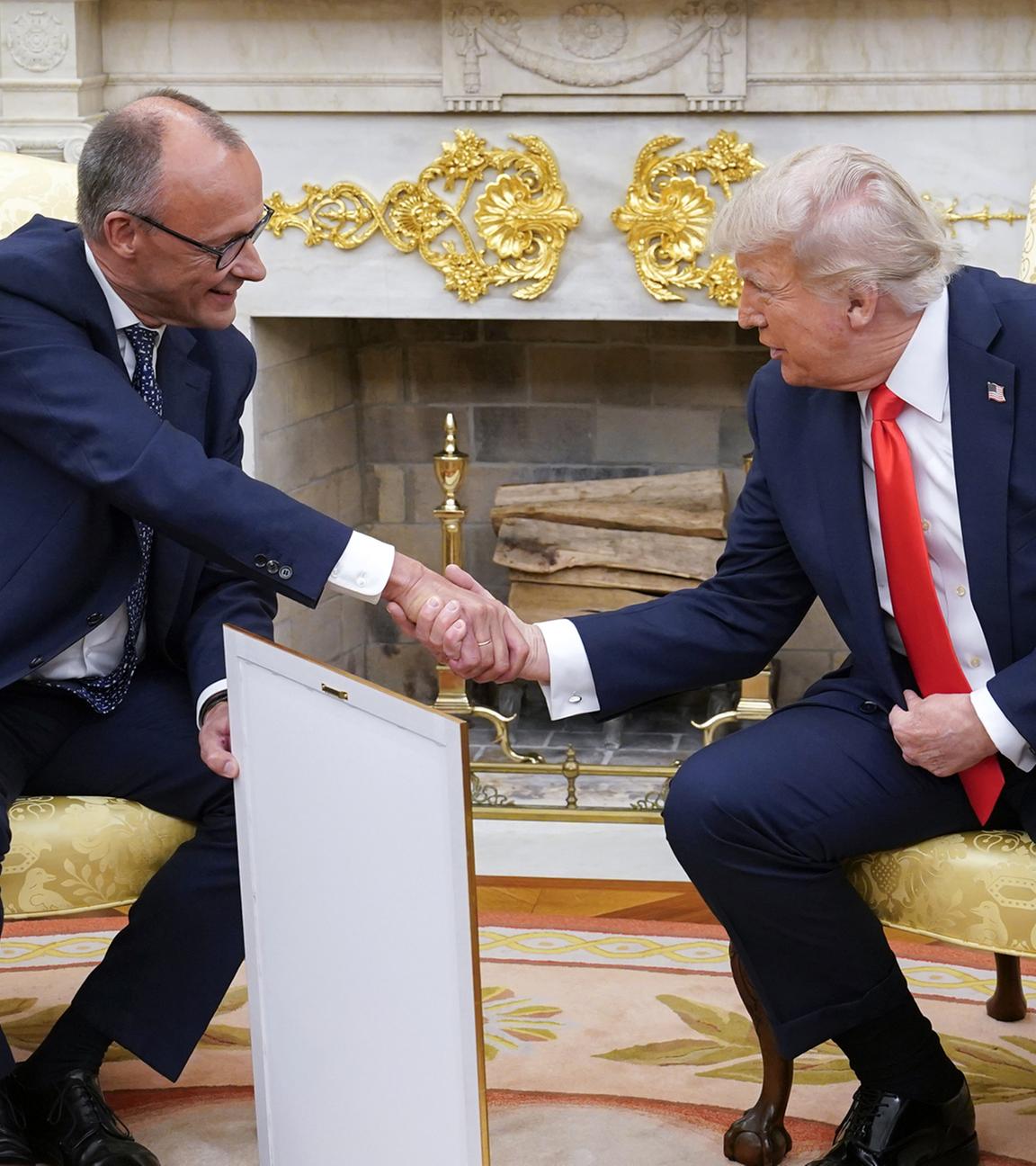 US-Präsident Trump empfängt Bundeskanzler Merz