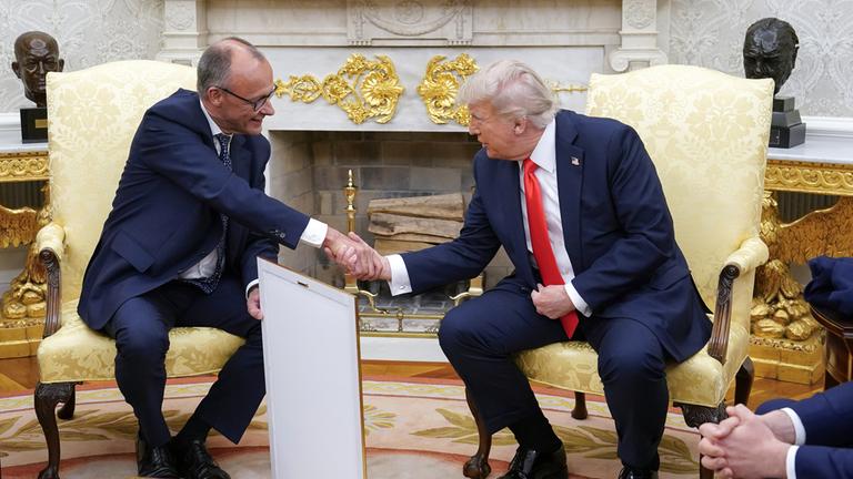 US-Präsident Trump empfängt Bundeskanzler Merz
