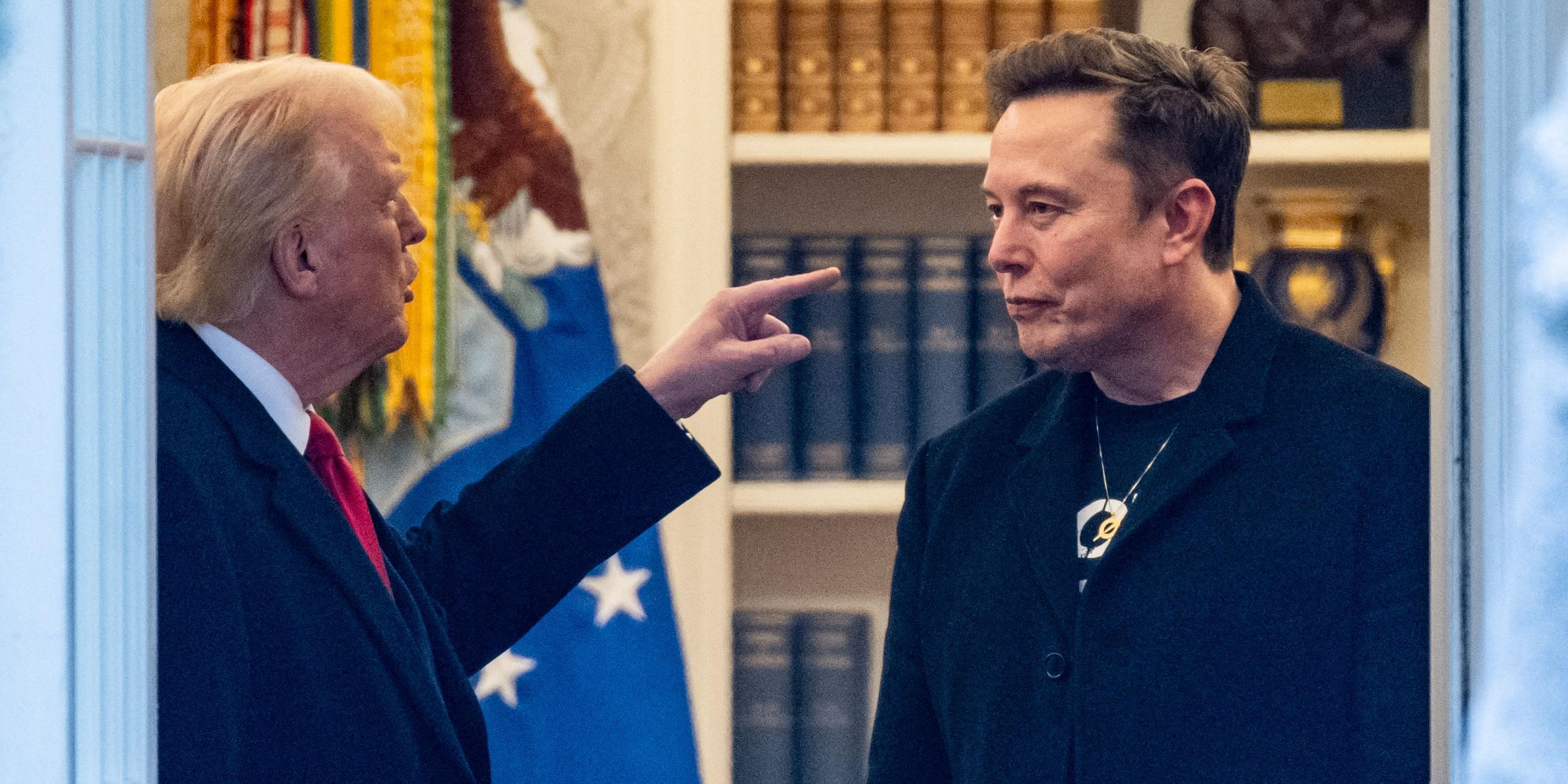 Donald Trump und Elon Musk im Weißen Haus.