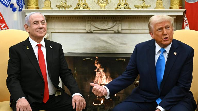 TOPSHOT-US-ISRAEL-DIPLOMACY-NETANYAHU-TRUMP