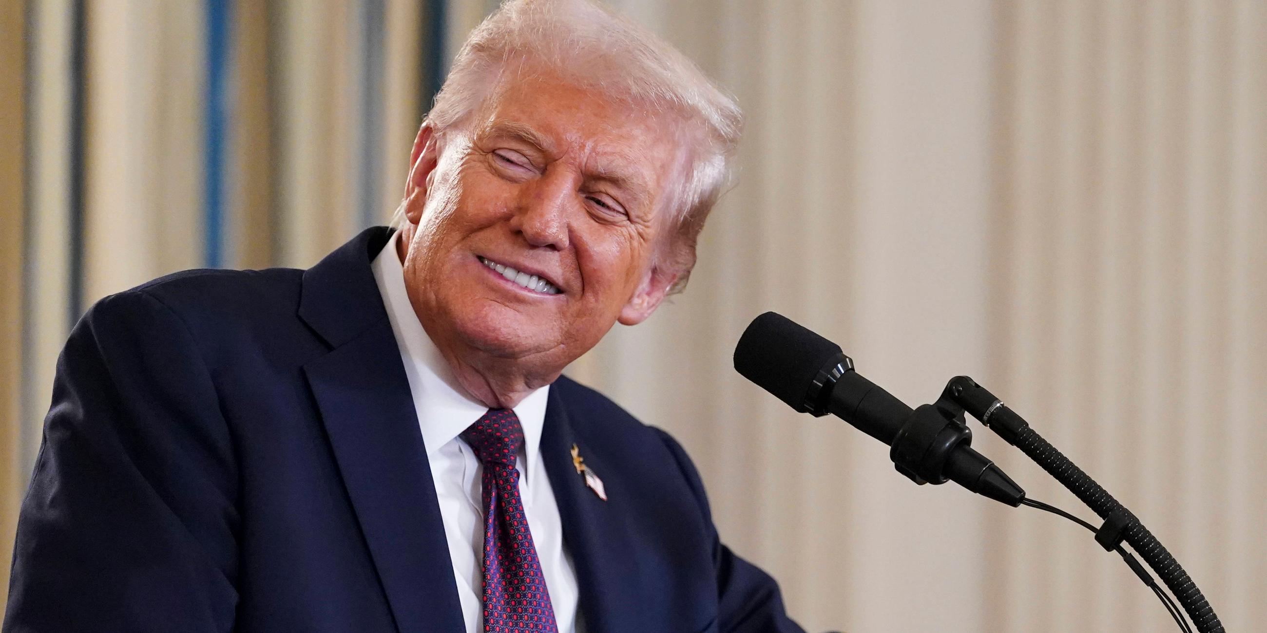 Gemeinsame Pressekonferenz von US-Präsident Trump und dem israelischen Premierminister Netanjahu im Weißen Haus