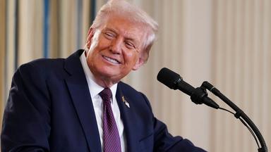 Gemeinsame Pressekonferenz von US-Präsident Trump und dem israelischen Premierminister Netanjahu im Weißen Haus