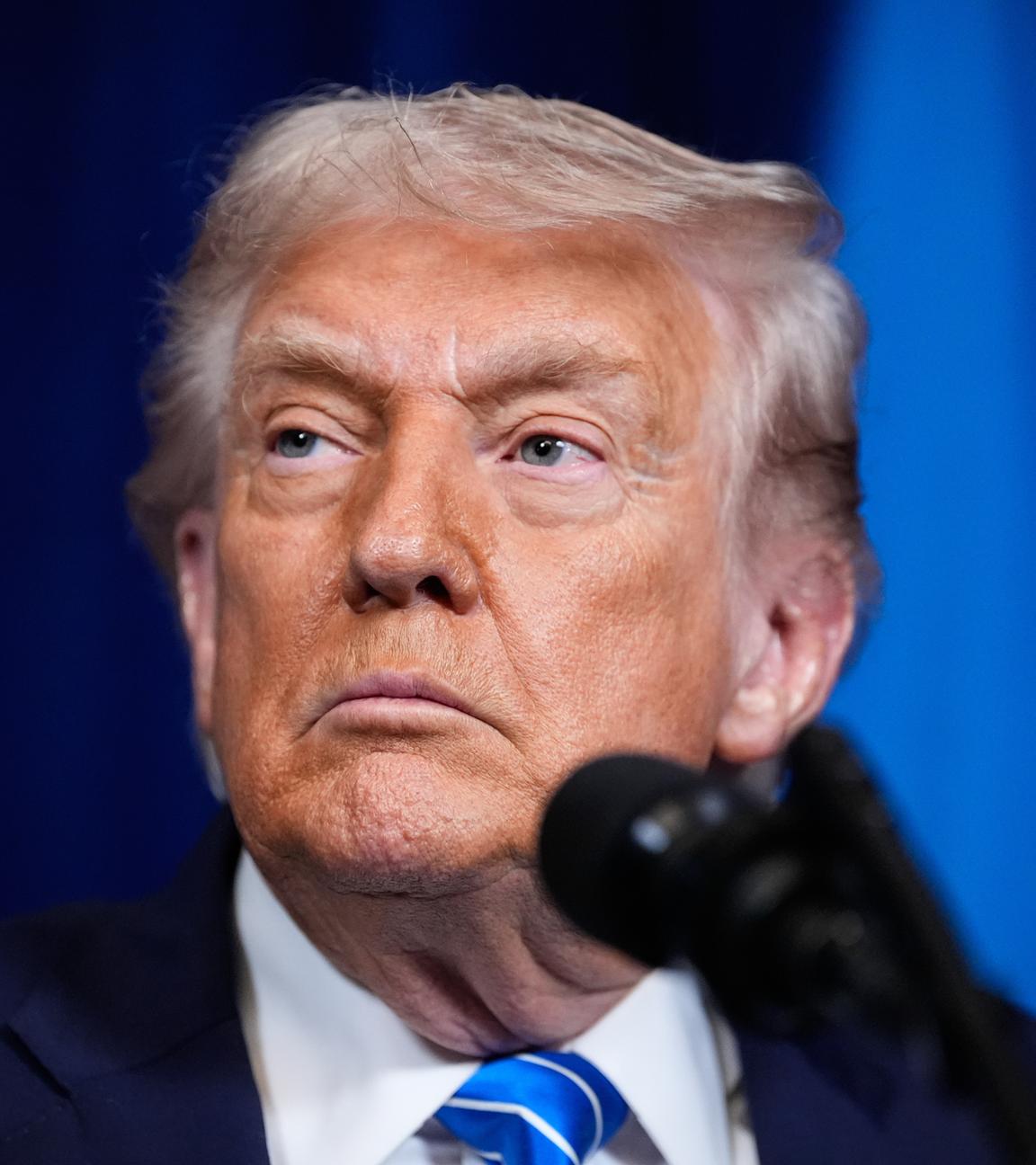 Nahaufnahme von US-Präsident Trump