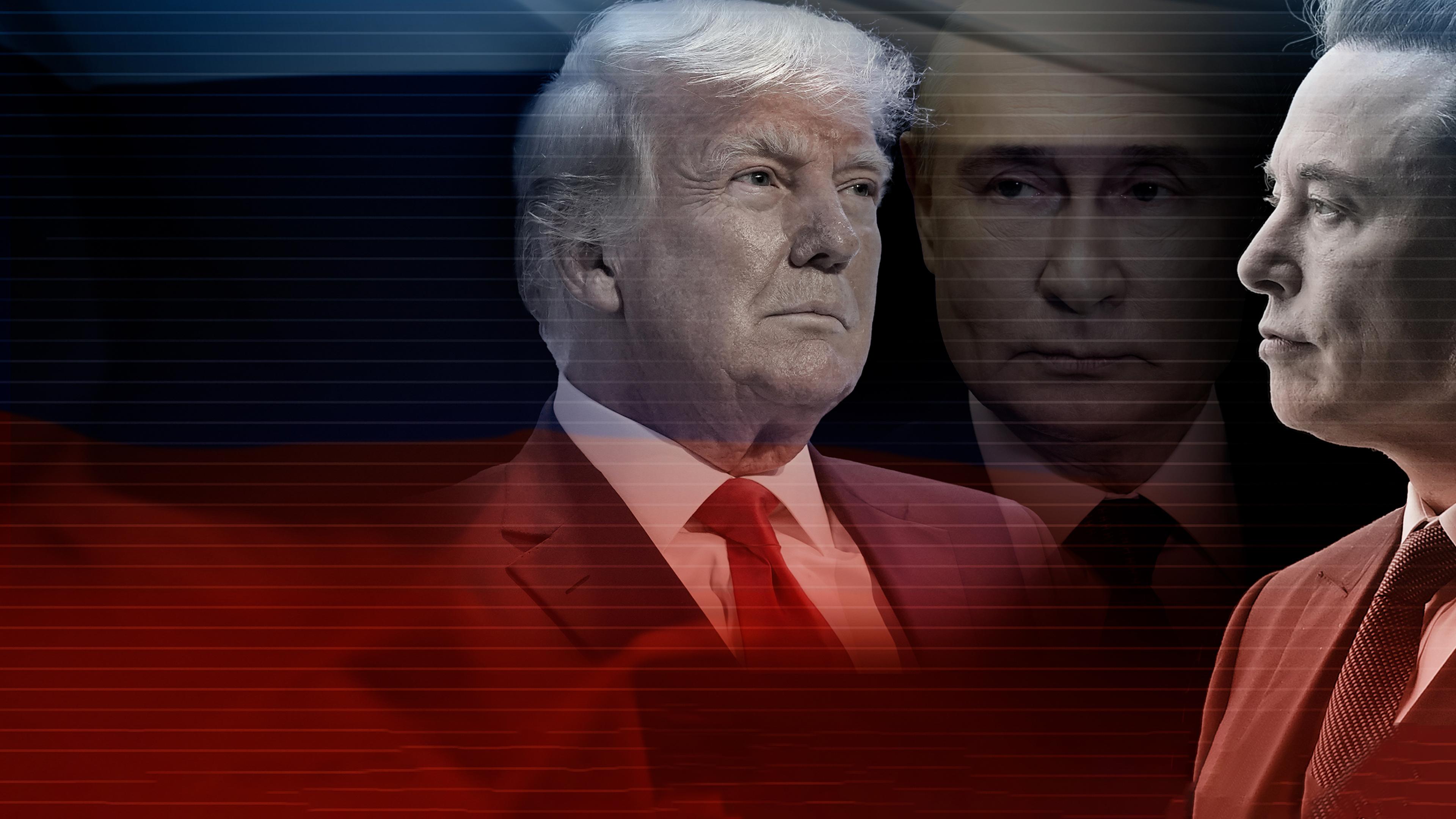 Bildcollage aus Trump Musk und Putin