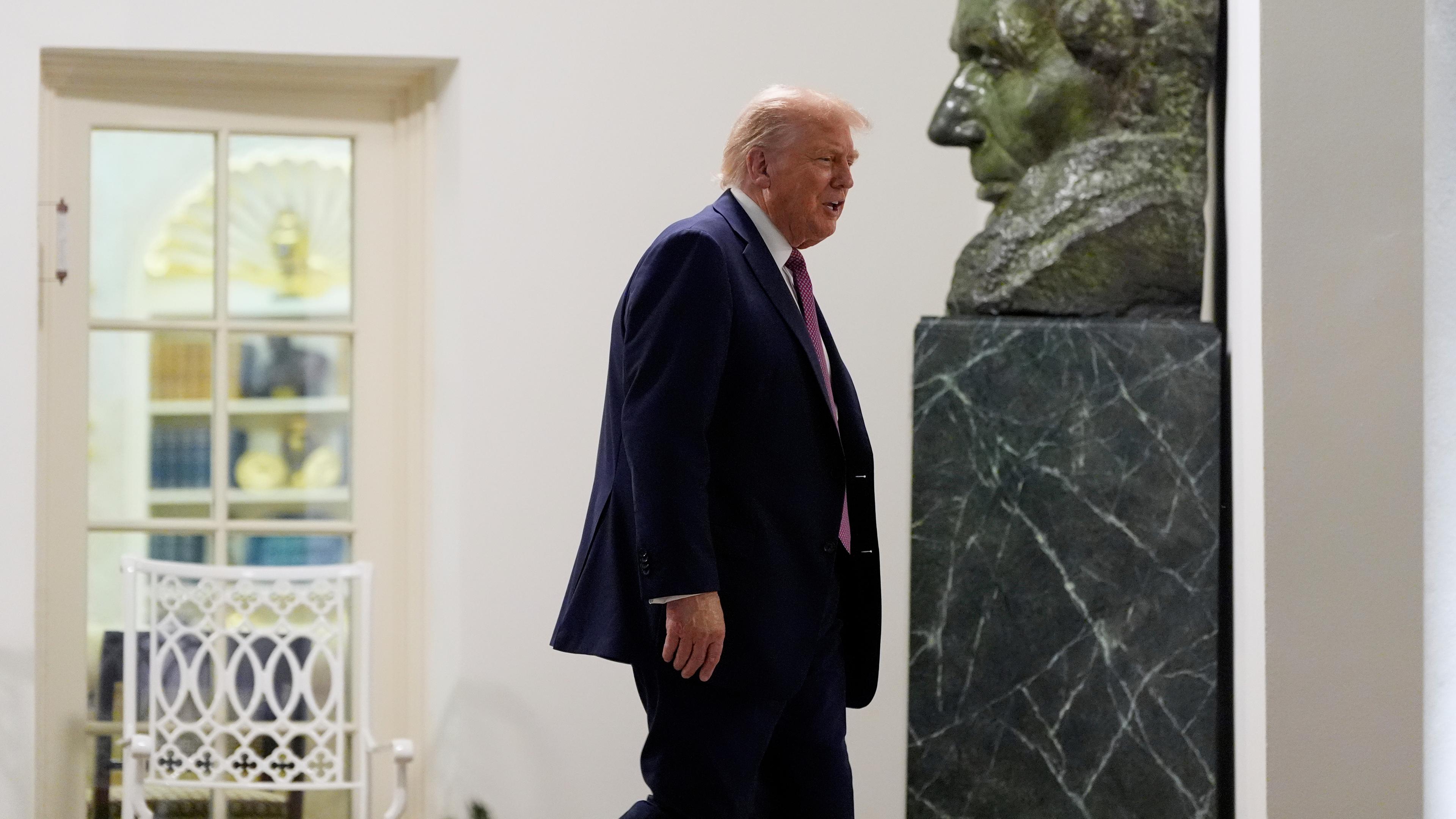 US-Präsident Donald Trump im Weißen Haus.