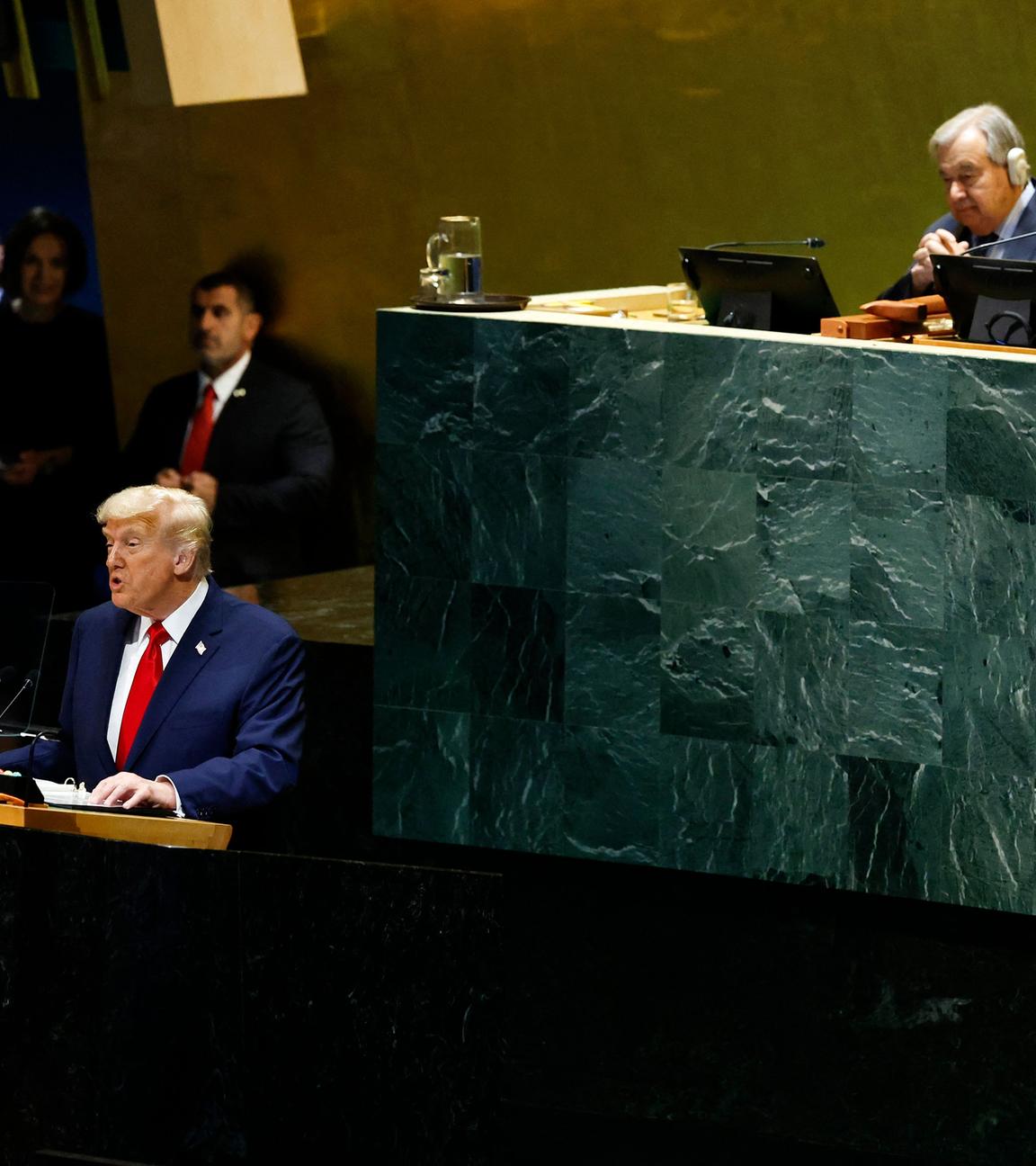 Zum 80. Geburtstag der UN hält US-Präsident Donald Trump eine Rede vor der Vollversammlung 
