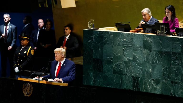 Zum 80. Geburtstag der UN hält US-Präsident Donald Trump eine Rede vor der Vollversammlung 