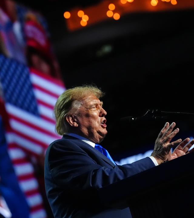 Trump spricht bei einer Tagung der Republikaner.