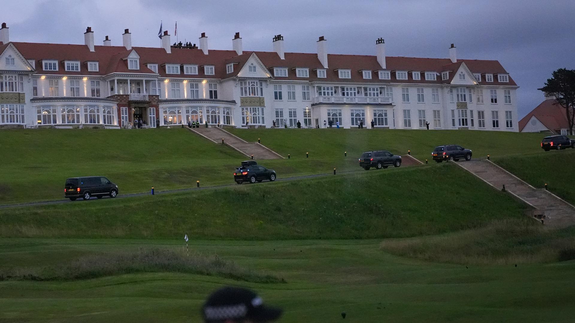 Trumps Ankunft in Schottland