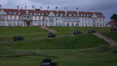 Trumps Ankunft in Schottland
