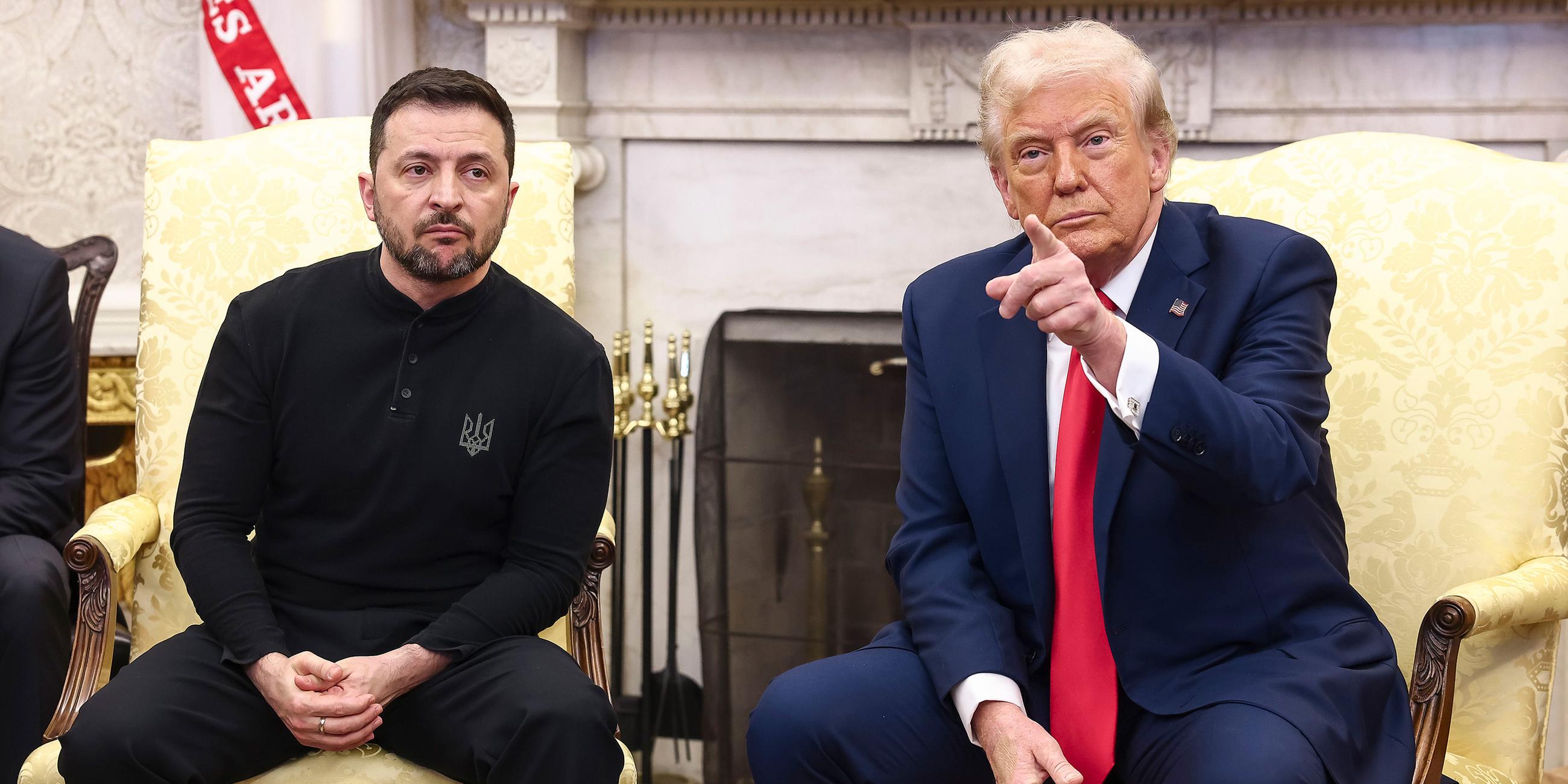Wolodymyr Selenskyj (l.) und Donald Trump