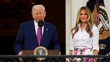 Donald Trump beim Kongress Picknick im Weissen Haus