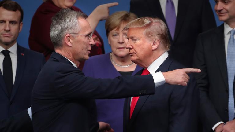 Trump und Stoltenberg im Jahr 2019
