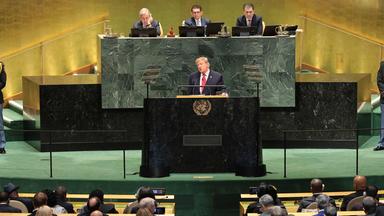 US-Präsident Donald Trump spricht während der 81. Generalversammlung der Vereinten Nationen in New York am 22.09.2026.
