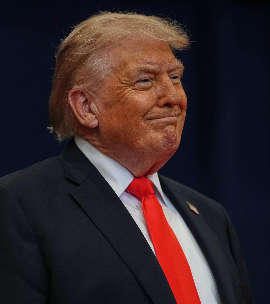 US-Präsident Donald Trump spricht in einer Charter School. 