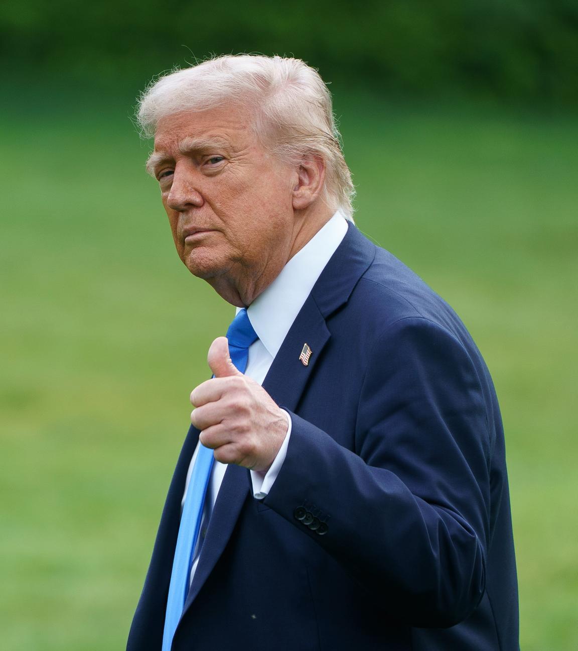 Donald Trump verlässt das Weiße Haus.
