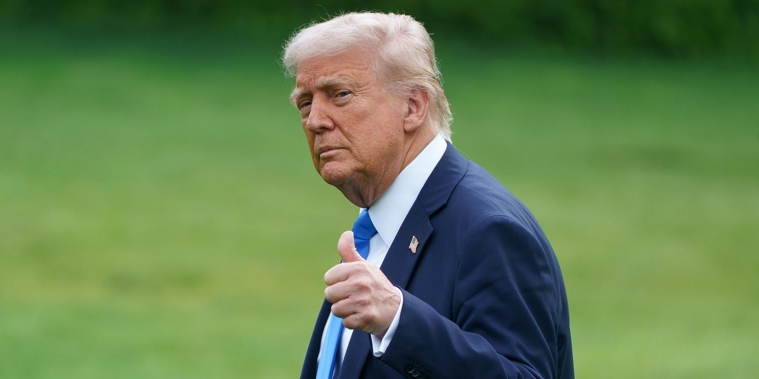 Donald Trump verlässt das Weiße Haus.
