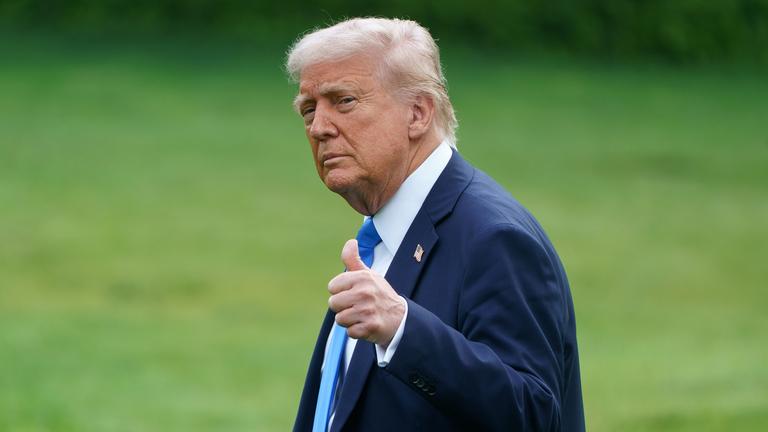 Donald Trump verlässt das Weiße Haus.