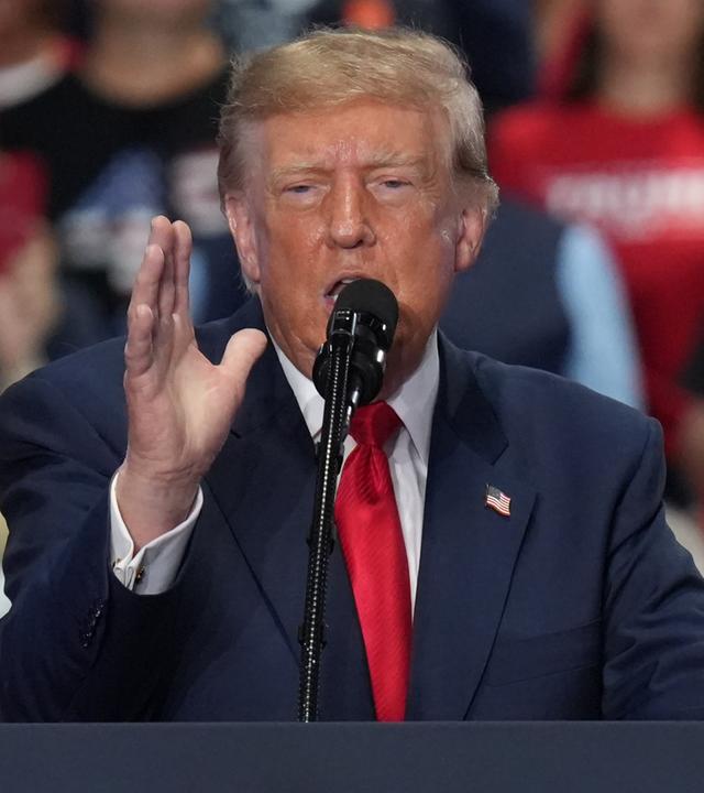 US-Präsident Donald Trump hält eine Rede