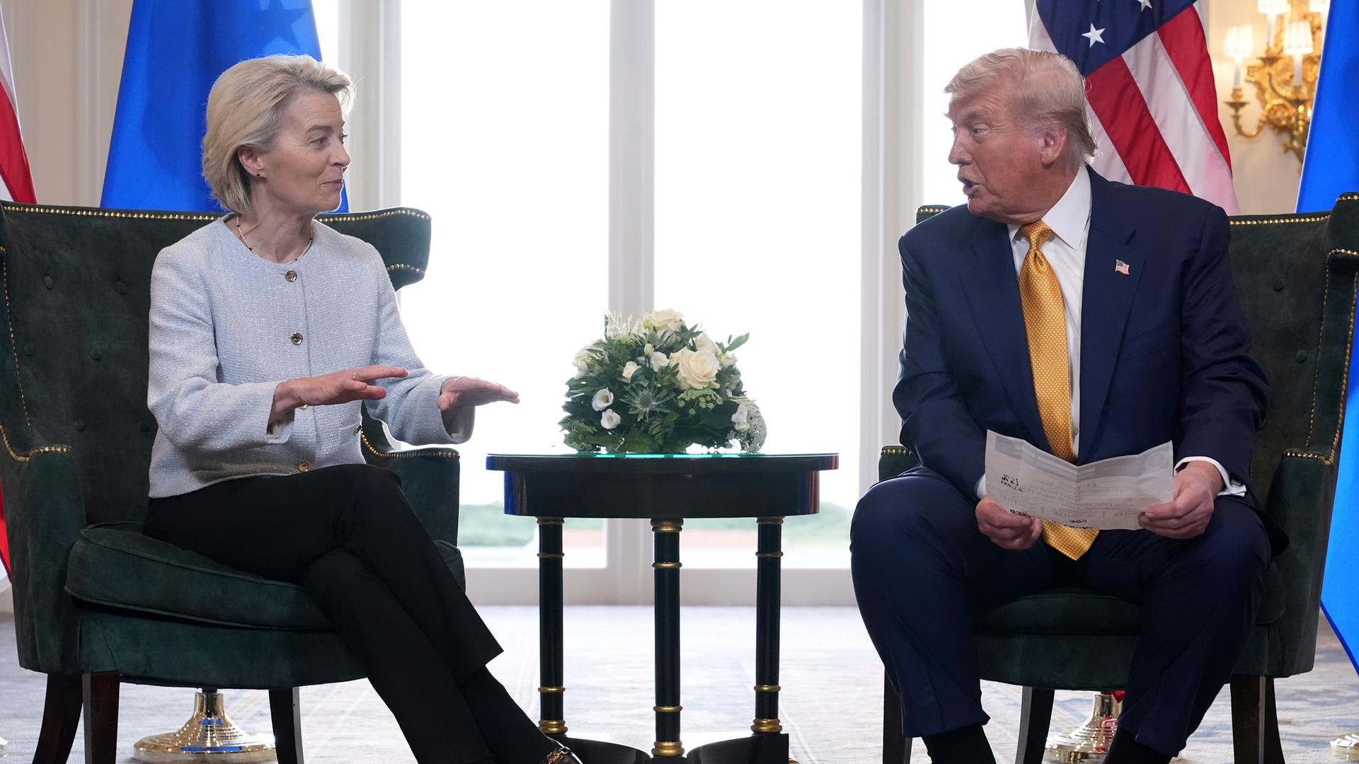 Trump und von der Leyen in Schottland