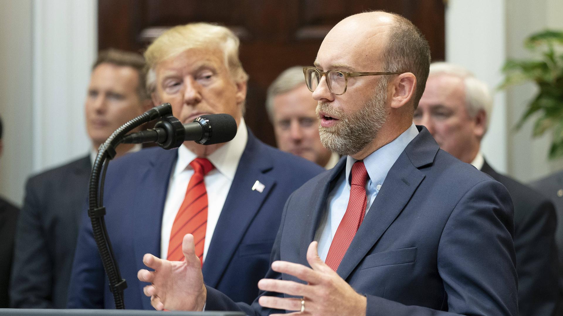 Russell Vought und Donald Trump