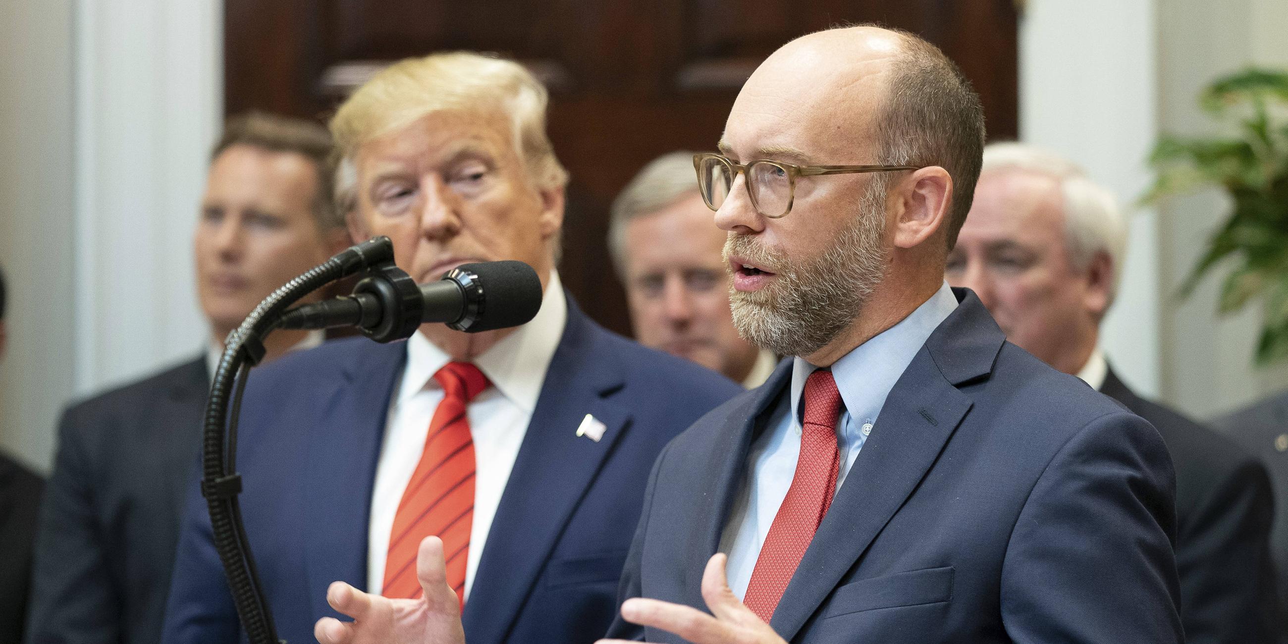 Russell Vought und Donald Trump