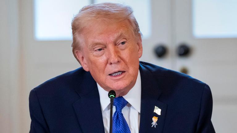 US-Präsident Donald Trump spricht während eines Treffens mit Vetretern von Öl- und Gasfirmen im Weißen Haus.