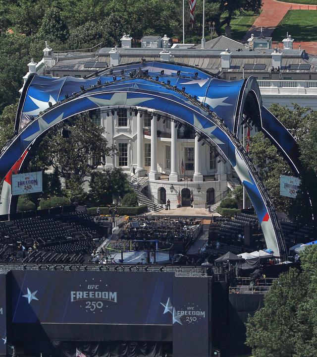 UFC-Arena vor dem Weißen Haus