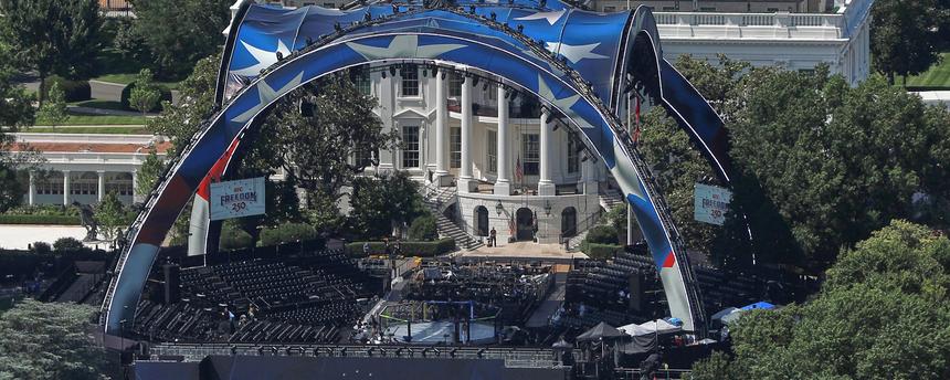 UFC-Arena vor dem Weißen Haus