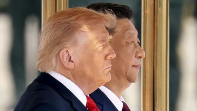 US-Präsident Donald Trump und Chinas Staatschef Xi Jinping in Peking.