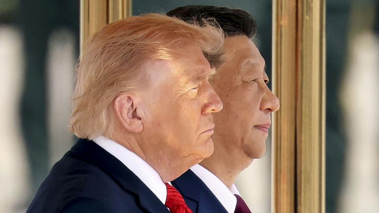 US-Präsident Donald Trump und Chinas Staatschef Xi Jinping in Peking.