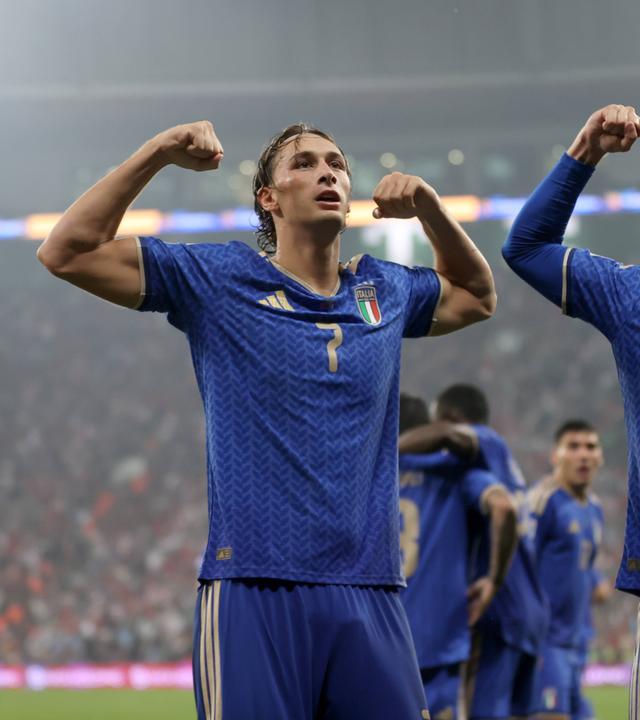 Italienische Machtdemonstration in der Nations League: Francesco Pio und Sebastiano Esposito (23).